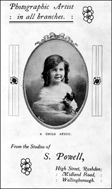 An advert for S Powell, photographer is from 1912