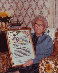 Granny Hensman on her 100th birthday