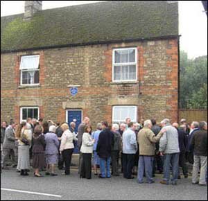History Society members at the unveiling of the plaque
